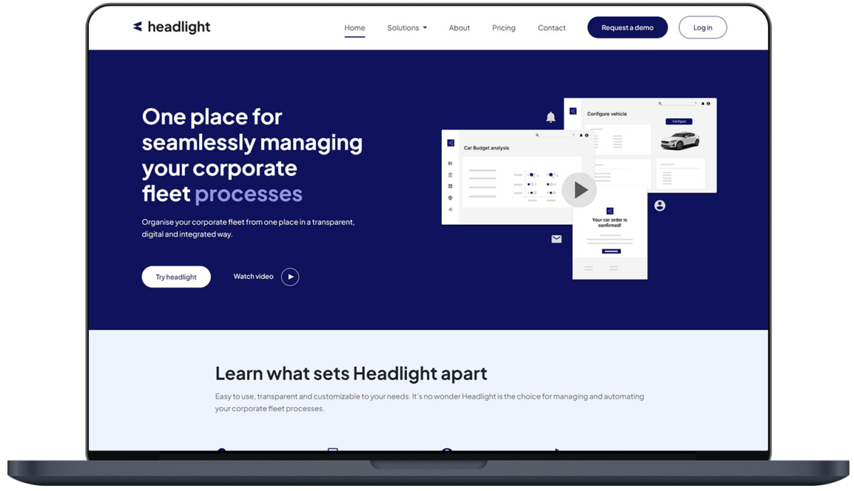 Headlight.tech - Website door Fly Media