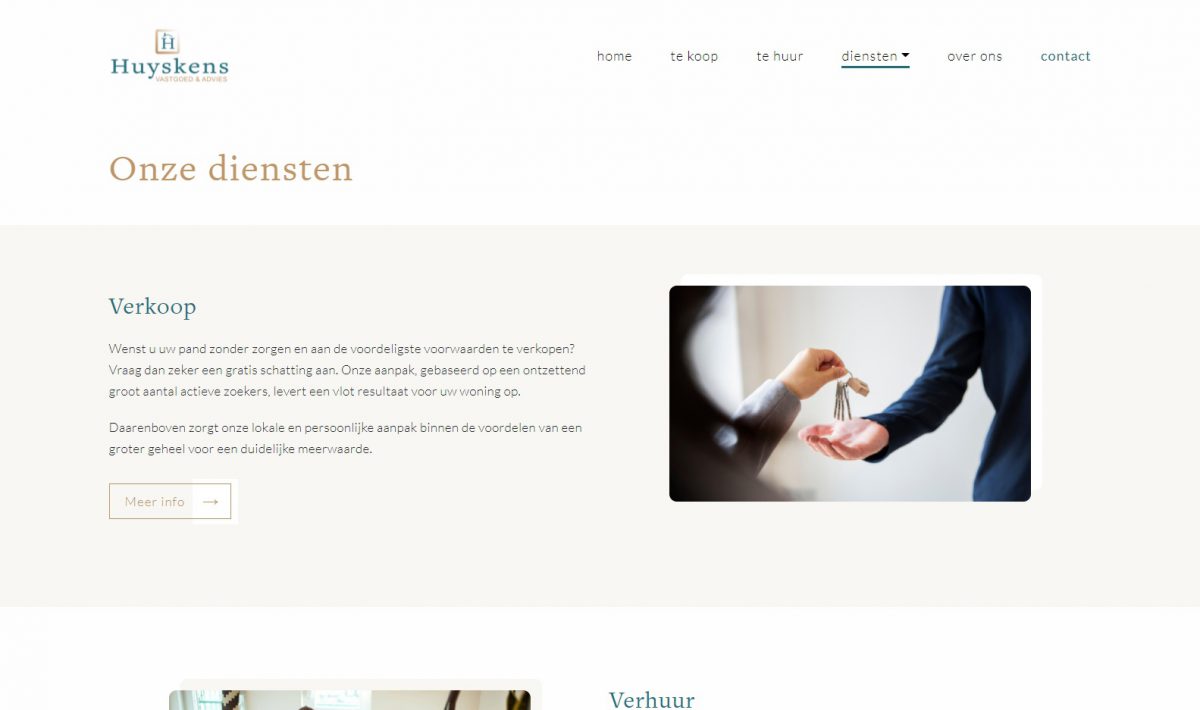Huyskens Vastgoed & Advies Website by Fly Media