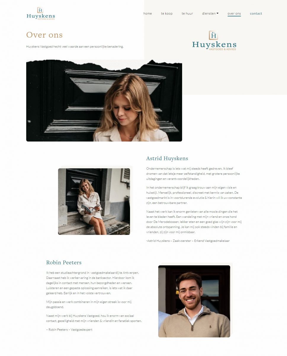 Huyskens Vastgoed & Advies Website door Fly Media