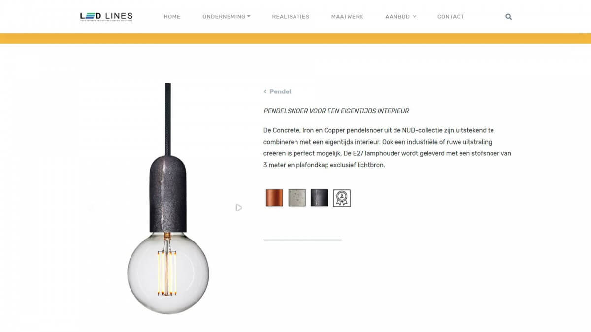 Ledlines.be - Website door FLY Media