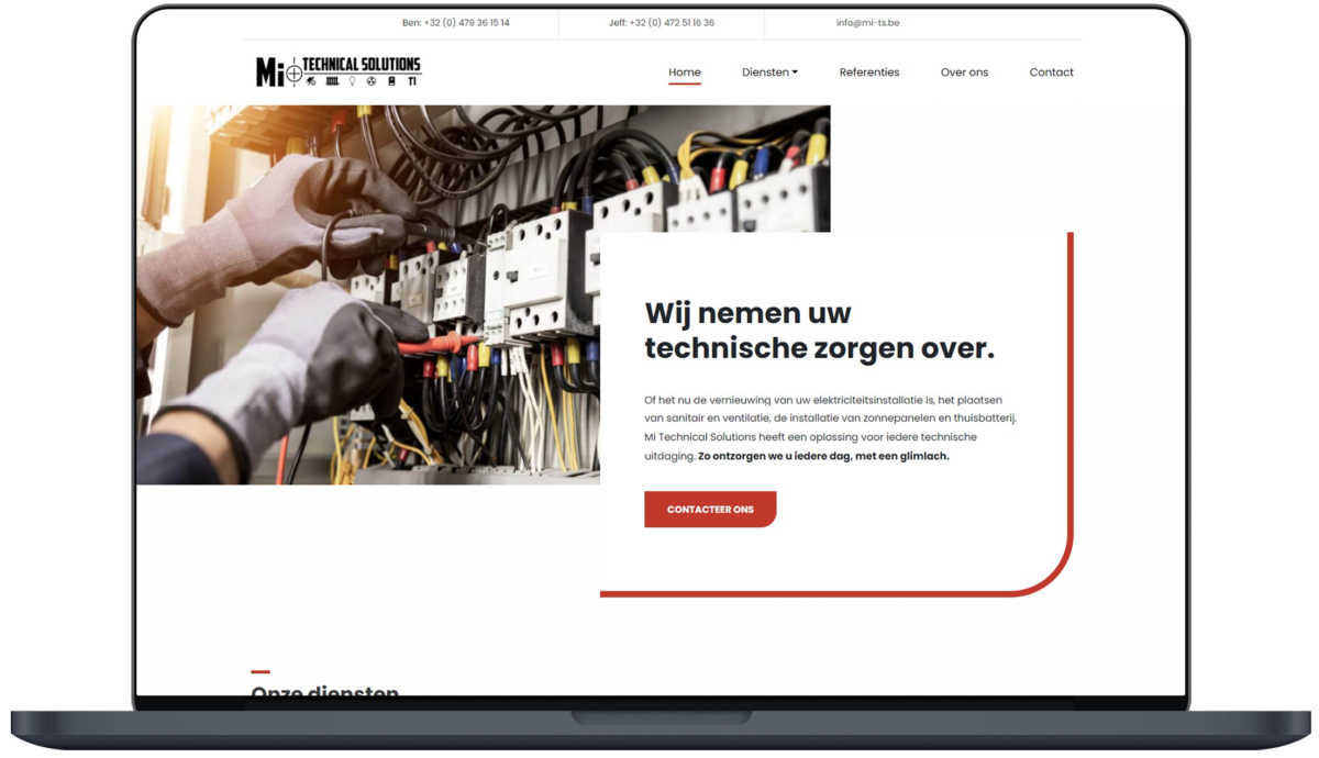 Mi Technical Solutions - Website by Fly Media