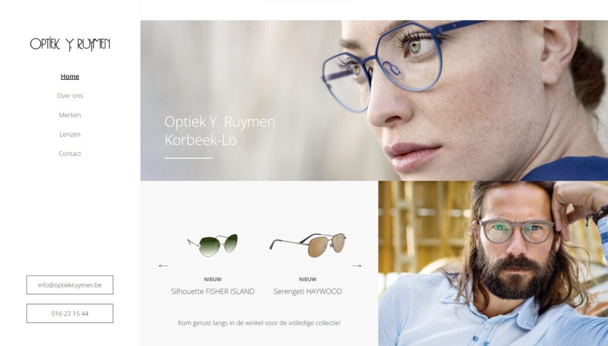 Optiek Ruymen Website door Fly Media