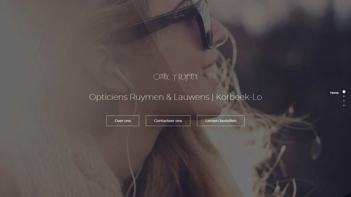 Optiek Ruymen Website door Fly Media