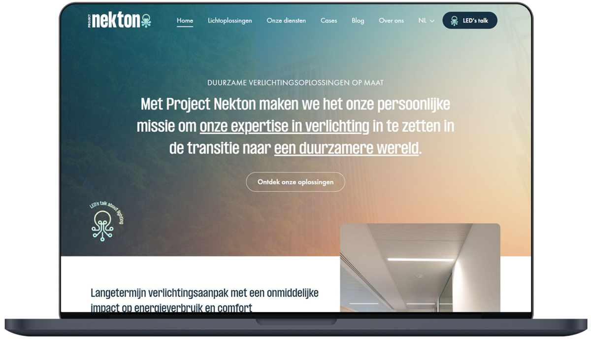 Project Nekton - Website door Fly Media